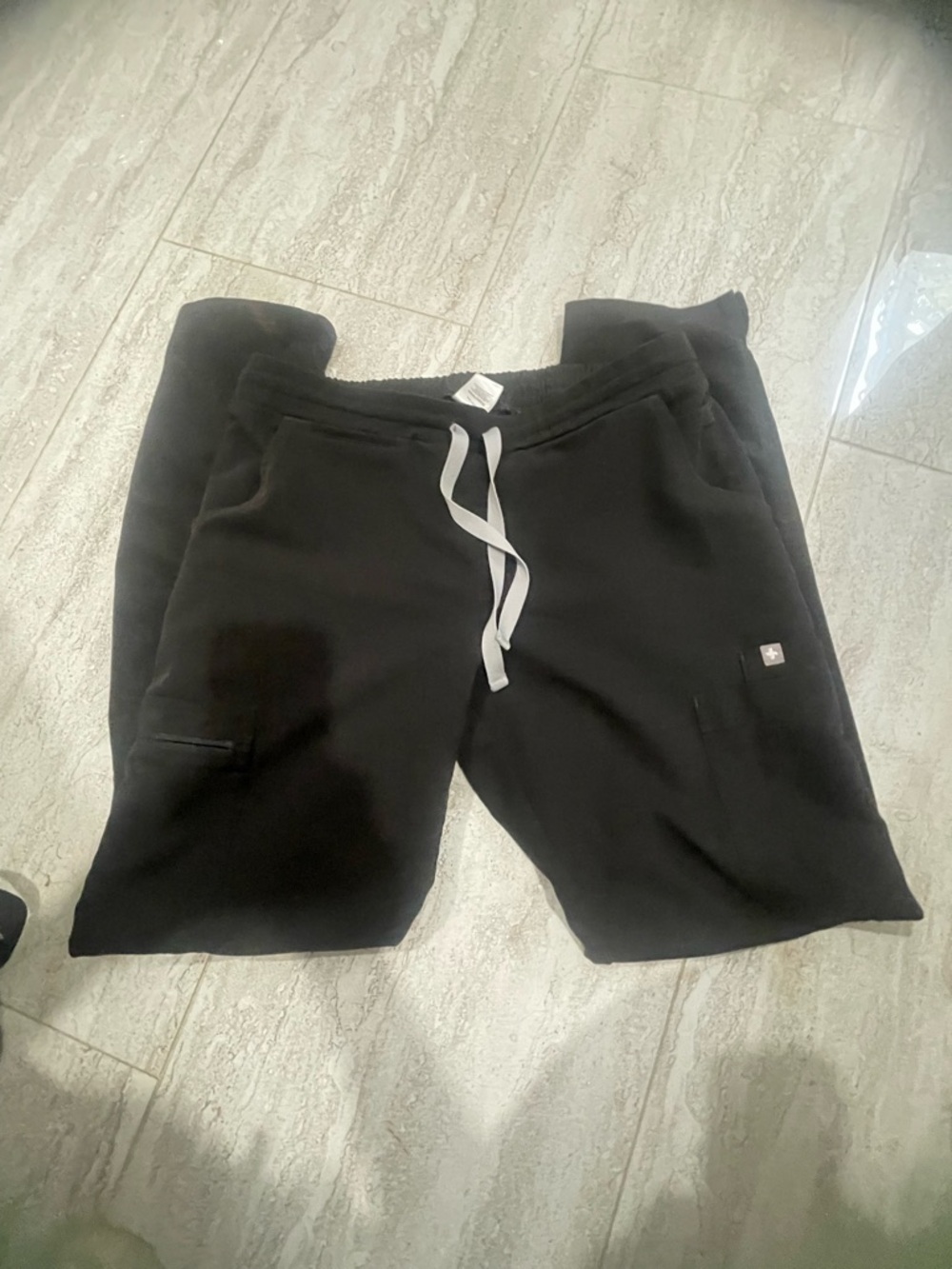 Figs Black Technical Collection Scrub Pants